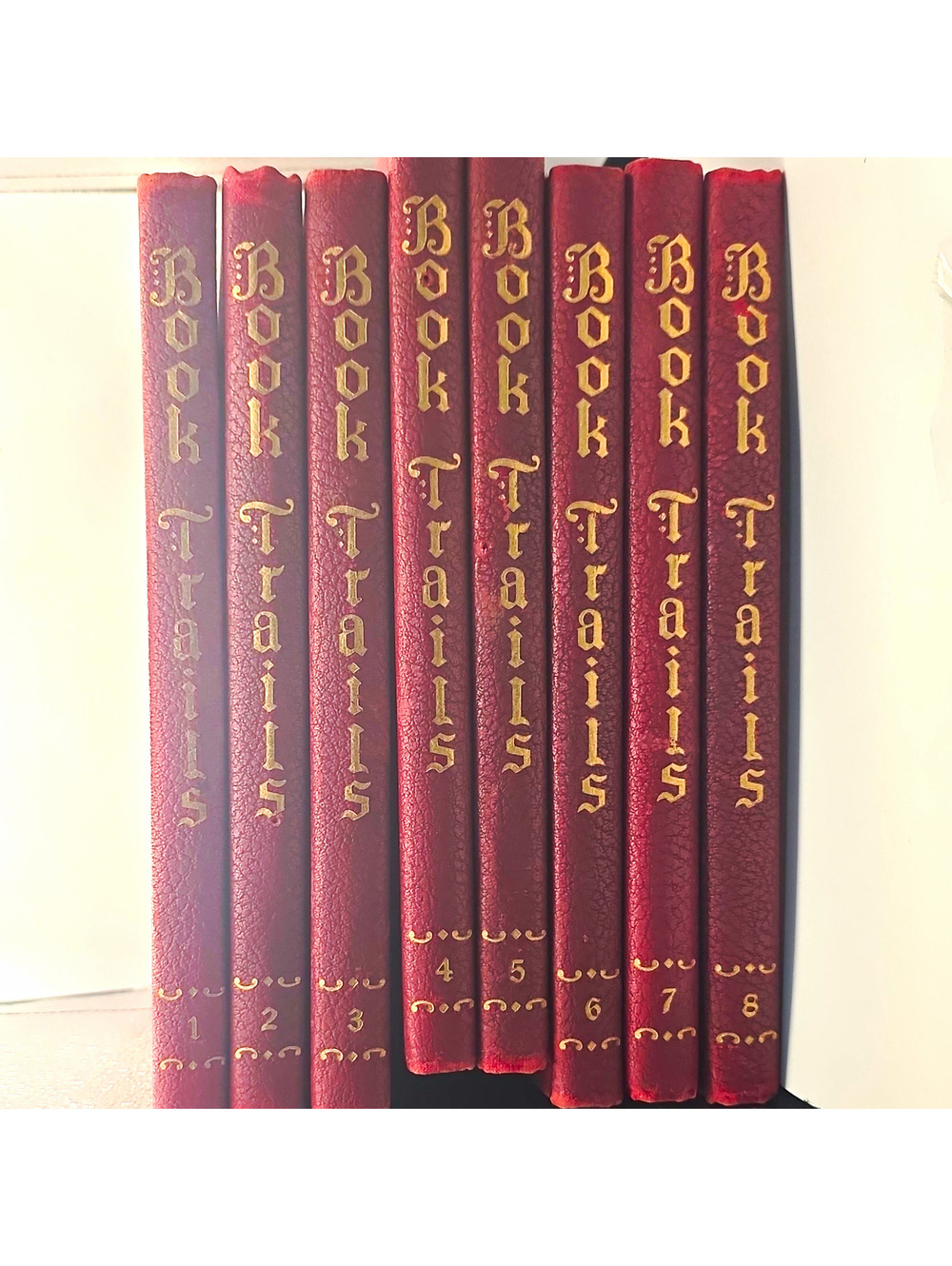 Book Trails Vol 1-8 Illustrated Hardcover 8-Book Set Shepard & Lawrence 1946